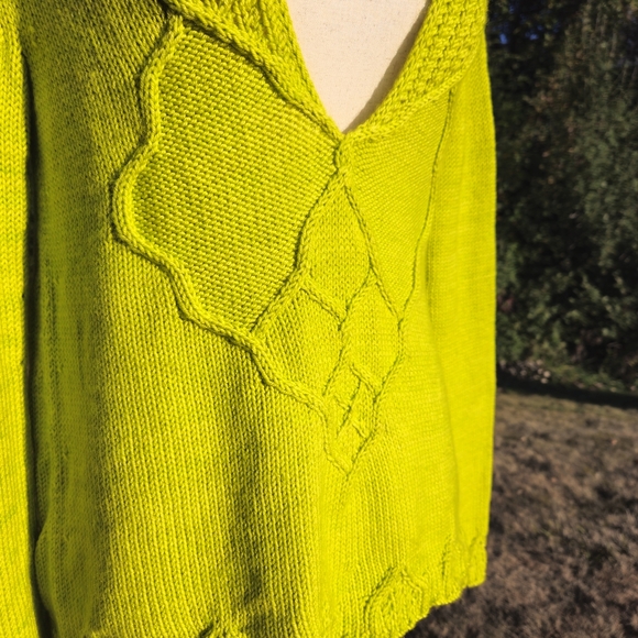 Cashmere Blend Tunic in Pickle Ball Green - Picture 5 of 7